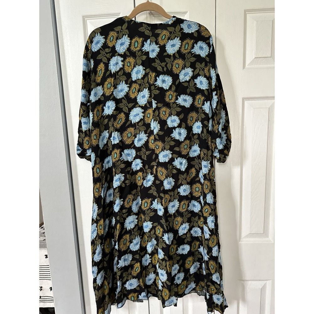 Sandro Paris Women's Dress Floral Size XL or Oversized M/L Midi Dress - Picture 6 of 6